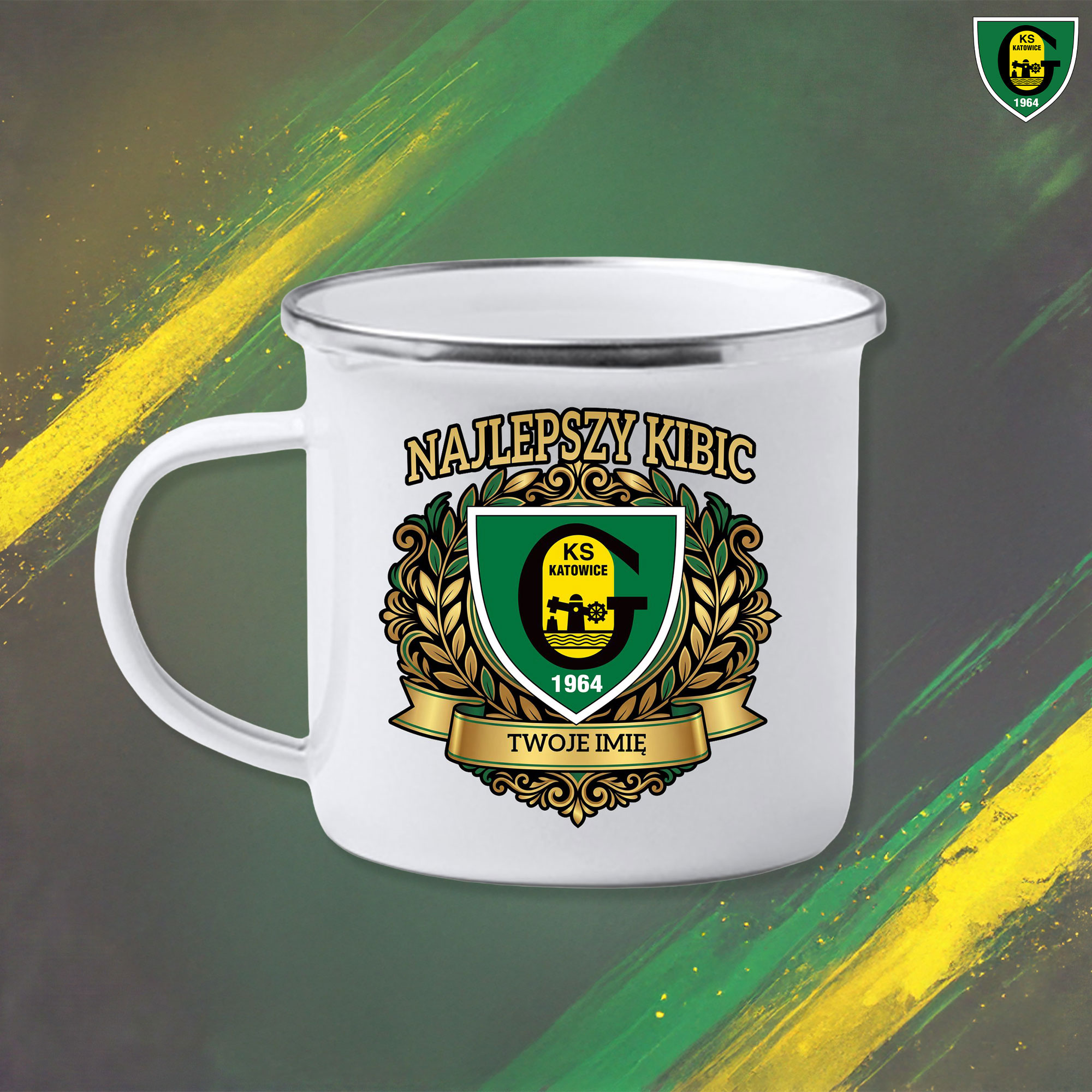 Retro-style Metal Mug
